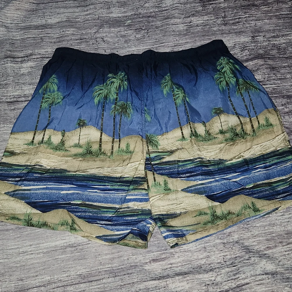 Catalina Island Wear New Tropical Island Swim Trunks Palm Tree‎ Size 2XL